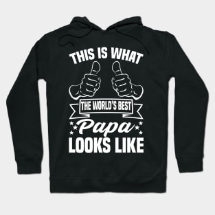 This is what's the world's best papa looks like Hoodie